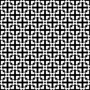 Black and white seamless abstract pattern. Background and backdrop. Grayscale ornamental design. vector