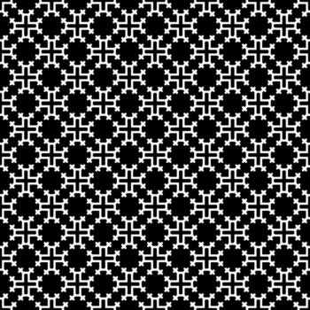 Black and white seamless abstract pattern. Background and backdrop. Grayscale ornamental design. vector