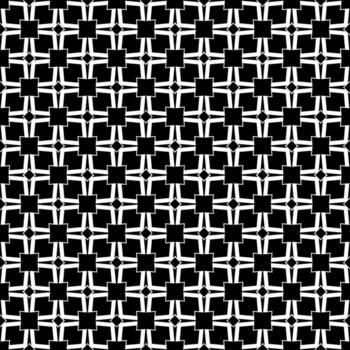 Black and white seamless abstract pattern. Background and backdrop. Grayscale ornamental design. vector