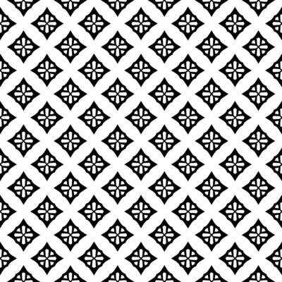 Black and white seamless abstract pattern. Background and backdrop. Grayscale ornamental design.