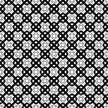 Black and white seamless abstract pattern. Background and backdrop. Grayscale ornamental design. vector