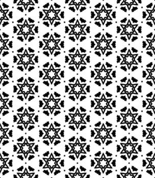 patrón abstracto sin costuras en blanco y negro. fondo y telón de fondo. diseño ornamental en escala de grises. vector