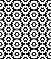 Black and white seamless abstract pattern. Background and backdrop. Grayscale ornamental design. vector