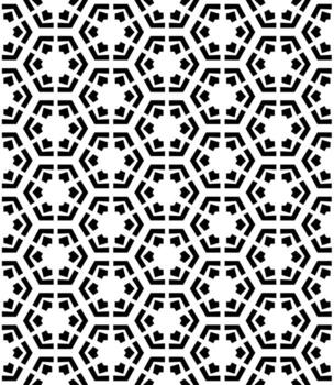 patrón abstracto sin costuras en blanco y negro. fondo y telón de fondo. diseño ornamental en escala de grises. vector
