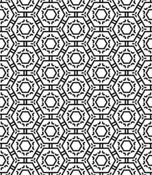 patrón abstracto sin costuras en blanco y negro. fondo y telón de fondo. diseño ornamental en escala de grises. vector