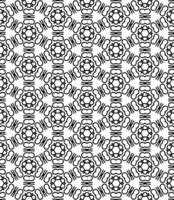 Black and white seamless abstract pattern. Background and backdrop. Grayscale ornamental design. vector