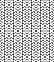 Black and white seamless abstract pattern. Background and backdrop. Grayscale ornamental design. vector