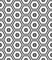Black and white seamless abstract pattern. Background and backdrop. Grayscale ornamental design. vector