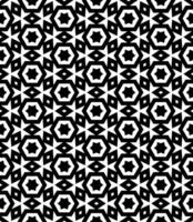 Black and white seamless abstract pattern. Background and backdrop. Grayscale ornamental design. vector