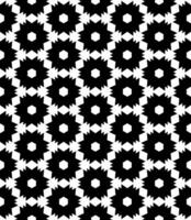 Black and white seamless abstract pattern. Background and backdrop. Grayscale ornamental design. vector