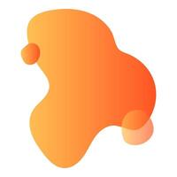 Liquid Abstact Shape Element with Gradation Color vector