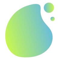 Liquid Abstact Shape Element with Gradation Color vector