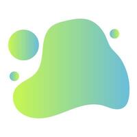 Liquid Abstact Shape Element with Gradation Color vector