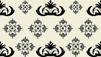 seamless pattern floral geometric ethnic vector