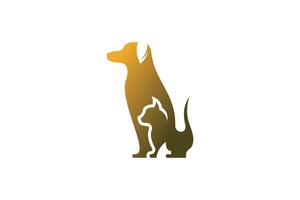 dog and cat design with a modern concept vector