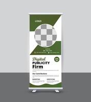 Modern Unique Roll up Design vector