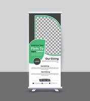 Modern Unique Roll up Design vector