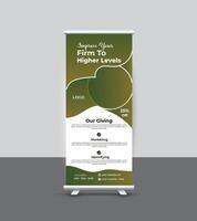 Modern Unique Roll up Design vector
