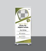 Modern Unique Roll up Design vector