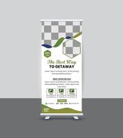 Modern Unique Roll up Design vector