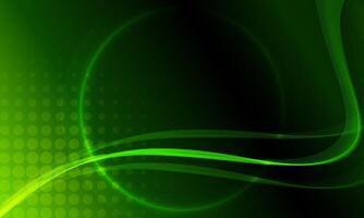 Speed light movement technology green abstract background. halftone. vector