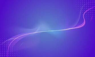 abstract neon motion glowing wavy lines on blue background. vector