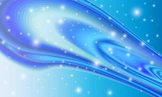 Wave Liquid shape smooth blue background with sparkle. vector