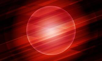 Abstract dark red background with light red circle. vector