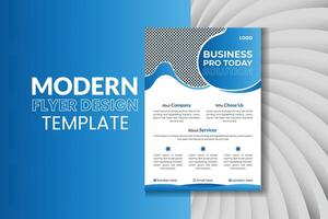 Modern flyer design template for business vector