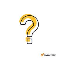Help icon illustration. Help symbol isolated on white background. vector