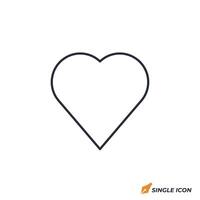 Favorites icon illustration. Favorites symbol isolated on white background. vector