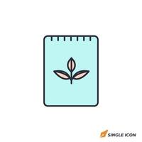 Seed Packet icon illustration. Seed Packet symbol isolated on white background vector