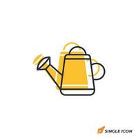 Watering Can icon illustration. Watering Can symbol isolated on white background vector