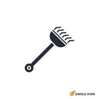 Rake icon illustration. Rake symbol isolated on white background vector
