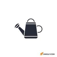 Watering Can icon illustration. Watering Can symbol isolated on white background vector