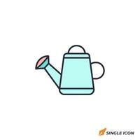 Watering Can icon illustration. Watering Can symbol isolated on white background vector