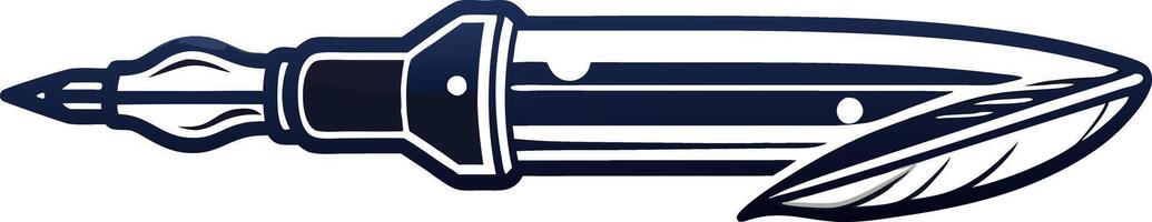 ink pen with white background vector