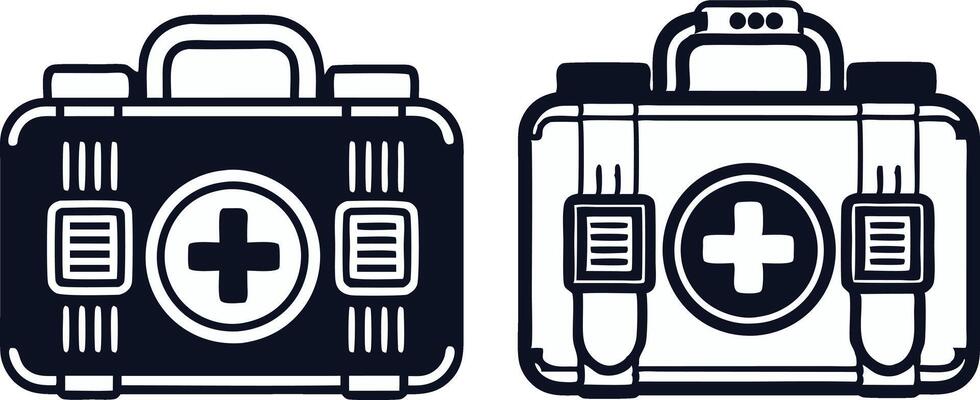 medical first aid kit logo icon illustration