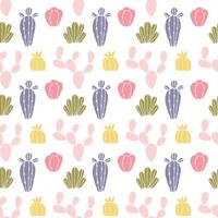 Bright Desert Seamless Pattern Design vector