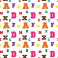 Back to school - ABC Seamless Pattern Design vector