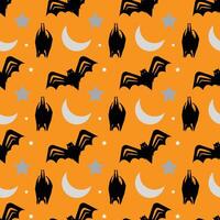 Bat Flight Seamless Pattern Design vector