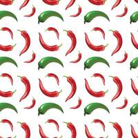 Chili Chili Seamless Pattern Design vector