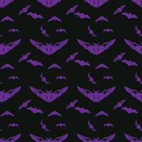 Bat Attack Seamless Pattern Design vector