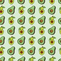 Dreaming Of Avocados Seamless Pattern Design vector