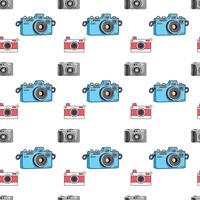 Cameras Seamless Pattern Design vector