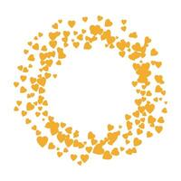 Heart round frame with space for text hearts border and frame vector
