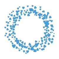 Heart round frame with space for text hearts border and frame vector