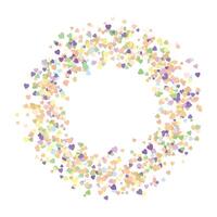Heart round frame with space for text hearts border and frame vector