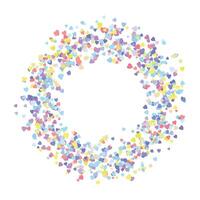 Heart round frame with space for text hearts border and frame vector