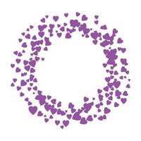 Heart round frame with space for text hearts border and frame vector